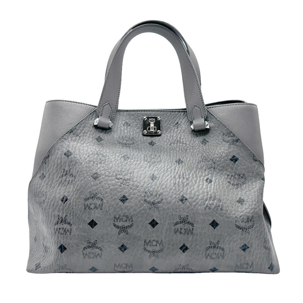 MCM handbag leather gray
